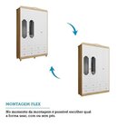 Quarto De Bebê Com Guarda-roupa E Cômoda Janelados 100% Mdf M