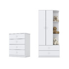 Quarto De Bebê Com Guarda Roupa E Cômoda Labirinto Henn
