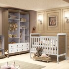 Quarto De Bebê Com Guarda Roupa Janelado E Berço Mateo Proven