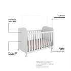 Quarto De Bebê Com Guarda Roupa Smim New 2 Portas E Berço Uli