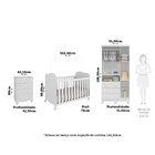 Quarto De Bebê Com Guarda Roupas 3 Portas Cômoda E Berço Com