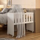 Quarto De Bebê Com Mini Berço Com Colchão 5 Em 1 Ariel E Cômo