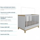 Quarto De Bebê Cômoda 1 Porta Com Janela Acrílica Berço Mini