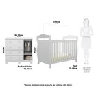 Quarto De Bebê Cômoda 1 Porta Com Janelas E Berço Americano N