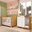 Quarto De Bebê Cômoda 1 Pta Janelada 4 Gavetas E Berço 100% M