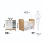 Quarto De Bebê Cômoda 1 Pta Janelada 4 Gavetas E Berço 100% M