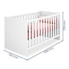 Quarto De Bebê Cômoda 2561 E Berço 1344 Doce Sonho Com Colchã