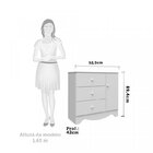 Quarto De Bebê Cômoda 3 Gavetas 1 Porta Berço Americano 3 Em