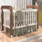 Quarto De Bebê Cômoda 4 Gavetas Com Fraldário Taís Berço 3 Em