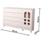 Quarto De Bebê Cômoda 4 Gavetas Com Porta Gran Selena Berço M