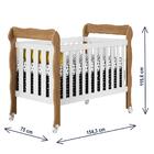 Quarto De Bebê Cômoda 4 Gavetas Com Porta Selena Berço 3 Em 1