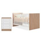 Quarto De Bebê Cômoda 777 E Berço Mini Cama 1344 Doce Sonho C