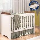 Quarto De Bebê Cômoda Com Fraldário Taís Berço 3 Em 1 Com Col