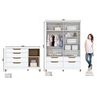 Quarto De Bebê Cômoda E Guarda Roupa Retrô 100% Mdf Zara Yesc