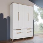 Quarto De Bebê Cômoda E Guarda Roupa Retrô 100% Mdf Zara Yesc