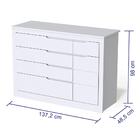 Quarto De Bebê Cômoda Infantil 5 Gavetas Com Fraldário Berço