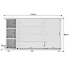 Quarto De Bebê Cômoda Lorena Com Cantoneira E Berço Doce Sonh