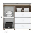 Quarto De Bebê Compacto Com Berço E Cômoda Giz De Cera Espres
