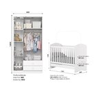Quarto De Bebê Compacto Com Berço E Guarda Roupa Lápis De Cor