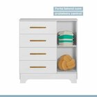 Quarto De Bebê Completo 100% Mdf 1 Berço Minicama Com Colchão