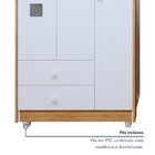 Quarto De Bebê Completo 100% Mdf Com Guarda Roupa 3 Portas, C