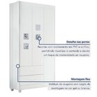 Quarto De Bebê Completo 100% Mdf Com Guarda Roupa 3 Portas, C