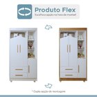 Quarto De Bebê Completo 100% Mdf Com Guarda-roupa, Cômoda E M