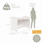 Quarto De Bebê Completo 100% Mdf Eloá Branco