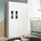 Quarto De Bebê Completo 1 Berço 1 Cômoda Sapateira 1 Guarda R