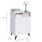 Quarto De Bebe Completo 3 Peças 1 Cômoda 1 Roupeiro 1 Berço P