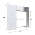 Quarto De Bebê Completo Aconchego 03 4 Portas 2 Gavetas Branc