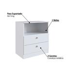 Quarto De Bebê Completo Aconchego 07 2 Portas 4 Gaveta Branco