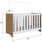 Quarto De Bebê Completo Aconchego 08 2 Portas 4 Gavetas Nogal