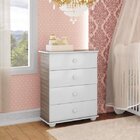 Quarto De Bebê Completo Algodão Doce Com Guarda-roupa 2 Porta