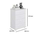 Quarto De Bebê Completo Algodão Doce Com Guarda-roupa 2 Porta