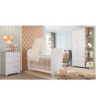 Quarto De Bebê Completo Algodão Doce Com Guarda-roupa 2 Porta