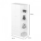 Quarto De Bebê Completo Algodão Doce Com Guarda-roupa 2 Porta