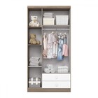 Quarto De Bebê Completo Bala De Menta 3 Portas 7 Gavetas Rúst