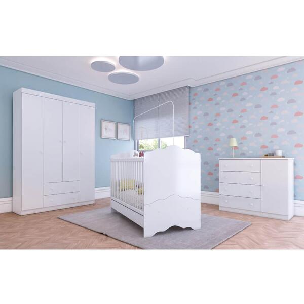 Quarto De Bebê Completo Bambolê R4 - Branco