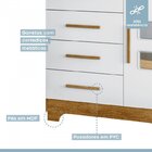 Quarto De Bebê Completo Berço 2 Em 1 Com Colchão Allegra Cômo