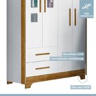 Quarto De Bebê Completo Berço 2 Em 1 Com Colchão Allegra Cômo