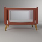 Quarto De Bebê Completo Berço 2 Em 1 Com Cômoda 4 Gavetas 1 P