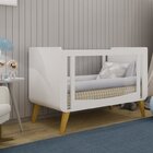 Quarto De Bebê Completo Berço 2 Em 1 Com Cômoda 4 Gavetas 1 P