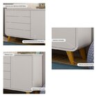Quarto De Bebê Completo Berço 2 Em 1 Com Cômoda 4 Gavetas 1 P