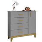 Quarto De Bebê Completo Berço 2 Em 1 Cômoda 1 Porta Guarda Ro