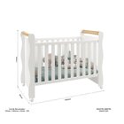 Quarto De Bebê Completo Berço 2 Em 1 Cômoda 1 Porta Guarda Ro