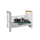 Quarto De Bebê Completo Berço 3 Em 1 Com Cômoda E Guarda Roup