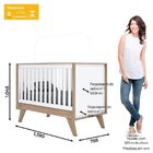 Quarto De Bebê Completo Berço 3 Em 1 Com Guarda Roupa 4 Porta