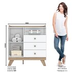 Quarto De Bebê Completo Berço 3 Em 1 Com Guarda Roupa 4 Porta