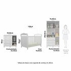 Quarto De Bebê Completo Berço 3 Em 1, Guarda-roupa 3 Portas E